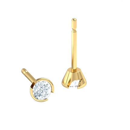 Embrace earrings Diamond Earrings in 18kt Yellow Gold AU - Main View